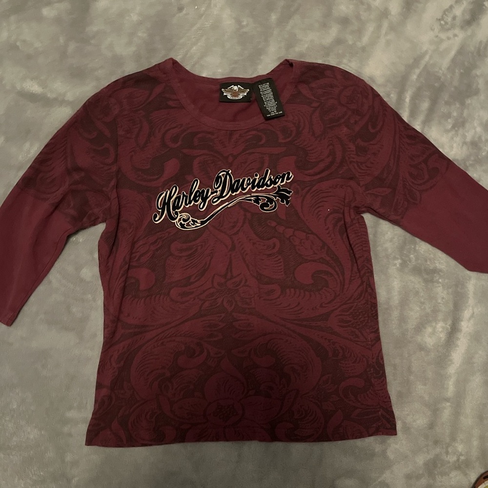 harley davidson y2k semi long sleeve
